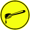 Stick chisel symbol beekeeper