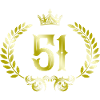 51 Zahl Kranz