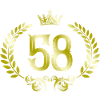 58 Number Wreath