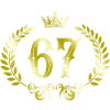 67 Number Wreath