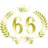 66 Number wreath