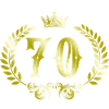 70 Number Wreath