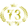 73 Number wreath
