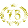 75 Number wreath