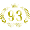 93 Number wreath