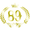 89 Number wreath