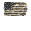 American flag in camouflage pattern