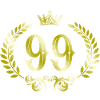 99 Number wreath