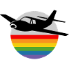 Rainbow Airplane