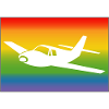 Flugzeug Regenbogen