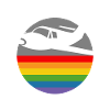 Rainbow Airplane white