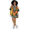 Mode schwarz afro Frau