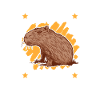 Ich bin ein Capybara Wasserschwein