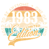 1983 Anniversaire Édition Limitée 40 Ans Hommes