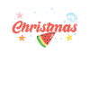 Merry Chirstmas Noël Été Pastèque