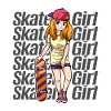 Skater Girl Skateboarder Skateboarding
