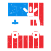 American Flag Ambulance Car Distressed