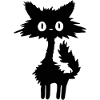 Schwarze Katze