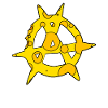 Anarchy symbol cheese