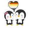Gay Bear Pride Penguin Couple