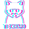 Raver Techno Raccoon Hardtekk Rave