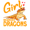 Bearded Dragon Girl Lizard Gift