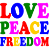 Love peace freedom