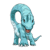 Brachiosaurus Dinosaurier Face to Face