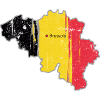 Belgian Flag Map of Brussels