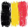 Belgian Flag Abstract Brush Strokes