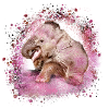 baby elephant,elephant,graffiti,pink,painting