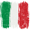 Italian Flag Brush Stroke