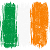 Italian Flag Brush Strokes