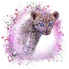 leopardbaby,tiger,pink,graffiti,painting,leopard