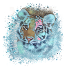 tigerbaby,tiger,blue,graffiti,painting