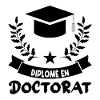 Diplômé en doctorat Humour.