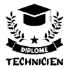 diplômé technicien.