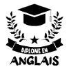 diplômé en anglais.