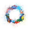 blumenkranz,leer, kranz,graffti,bunt,blumen