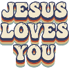 Jesus loves you Hippy 70s