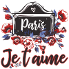 Plaques de rue Paris