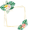 Tropical flowers customizable