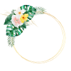 Tropical flowers customizable