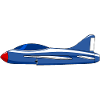 Airplane blue