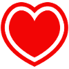 Red Heart Outline