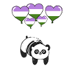 Panda Genderqueer Pride