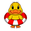 Duck Swimming Lifebuoy