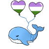 Whale Heart Balloon Genderqueer