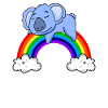 Koala arc-en-ciel