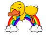 Regenbogen Ente